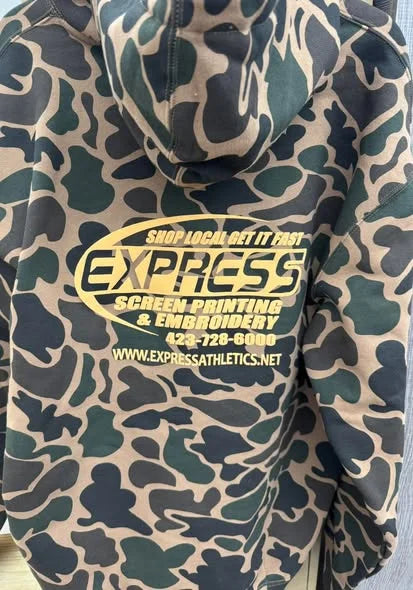 Custom Express camo hoodie