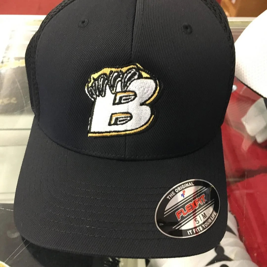 Black embroidered cap