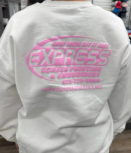 Custom sweatshirt back