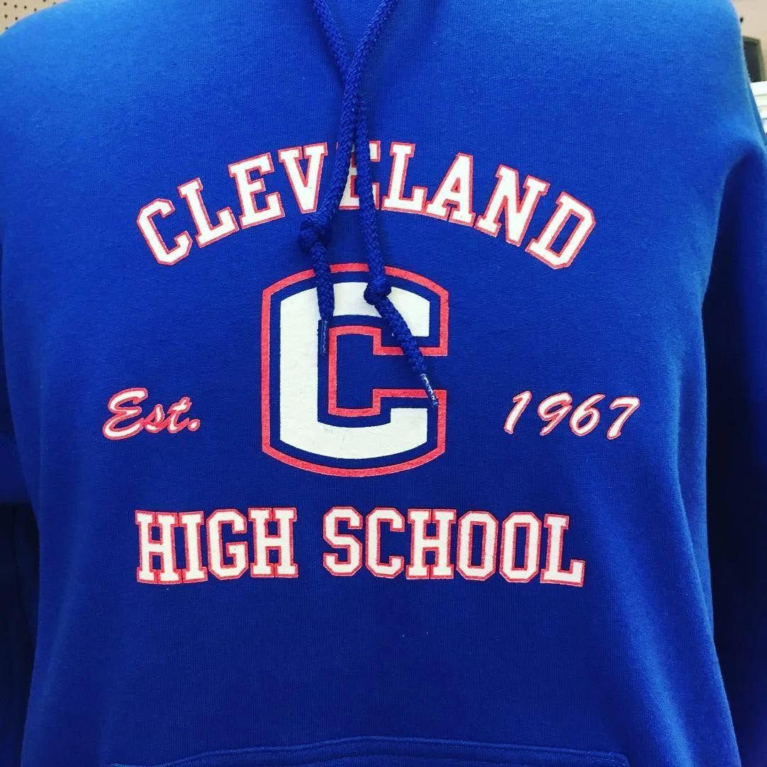 Cleveland High School hoodie printed at Express